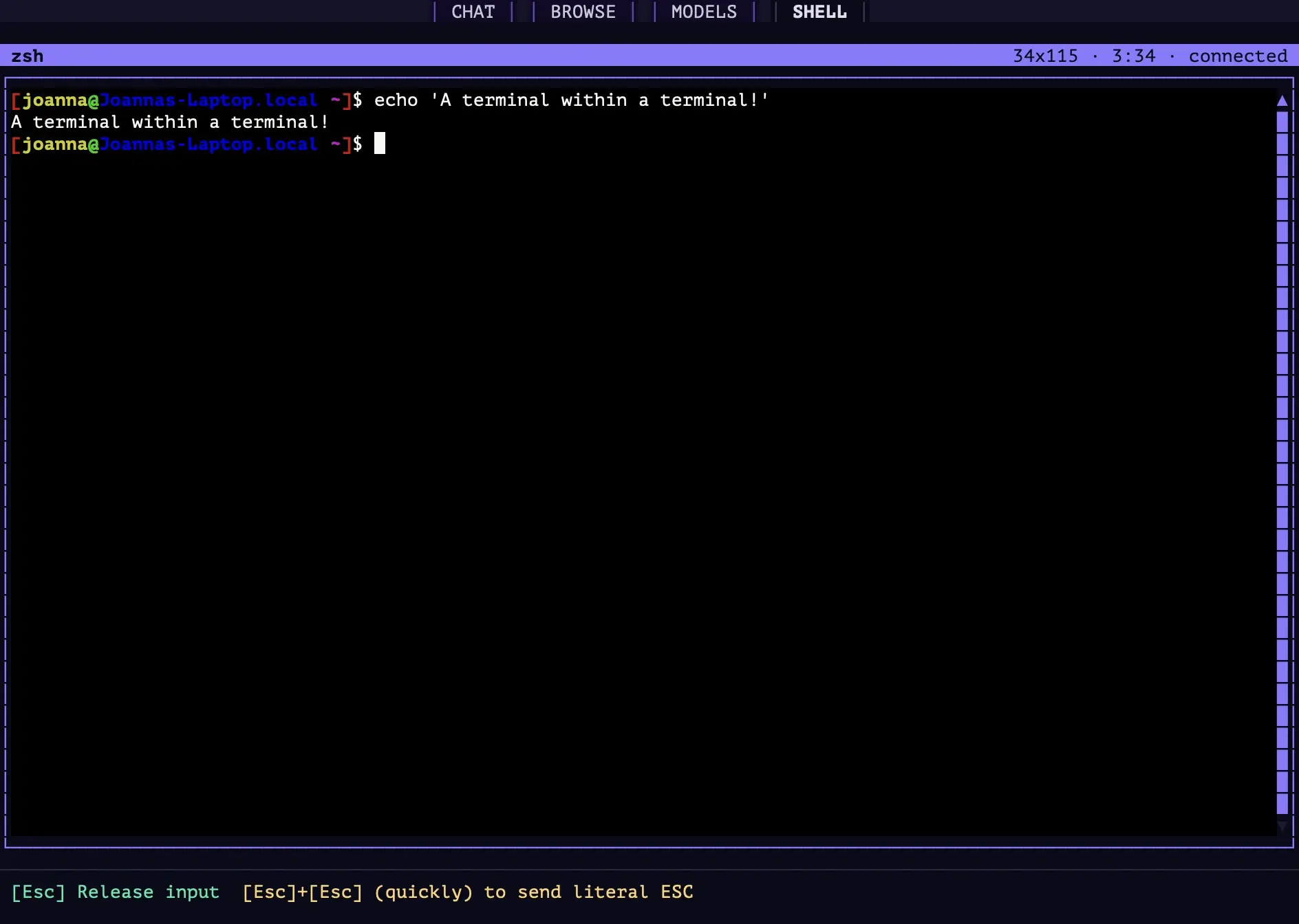 Cow searching the web from the terminal